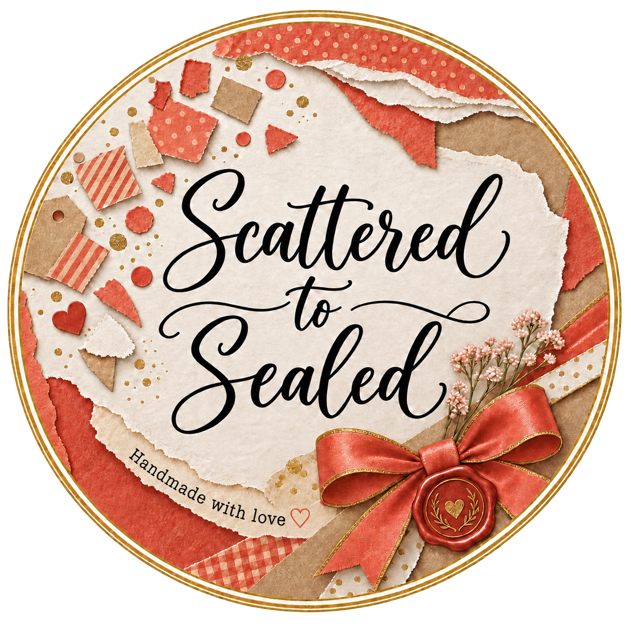 Scattered to Sealed — Handmade with love